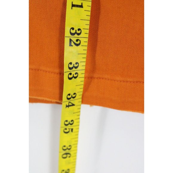 BRAND WHO Jacket Mens Orange Full Zip Designer Ask For More Embroidered Size XL - Picture 13 of 13